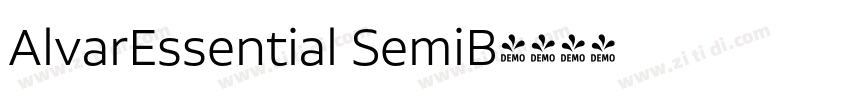 AlvarEssential SemiB字体转换